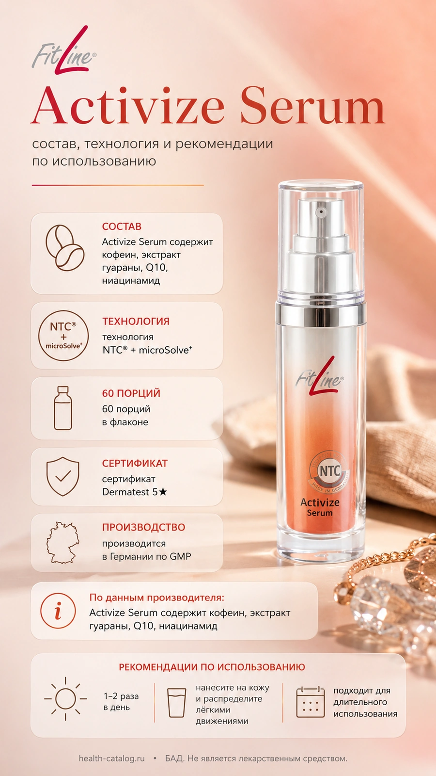 Activize Serum: состав, технология и рекомендации по использованию