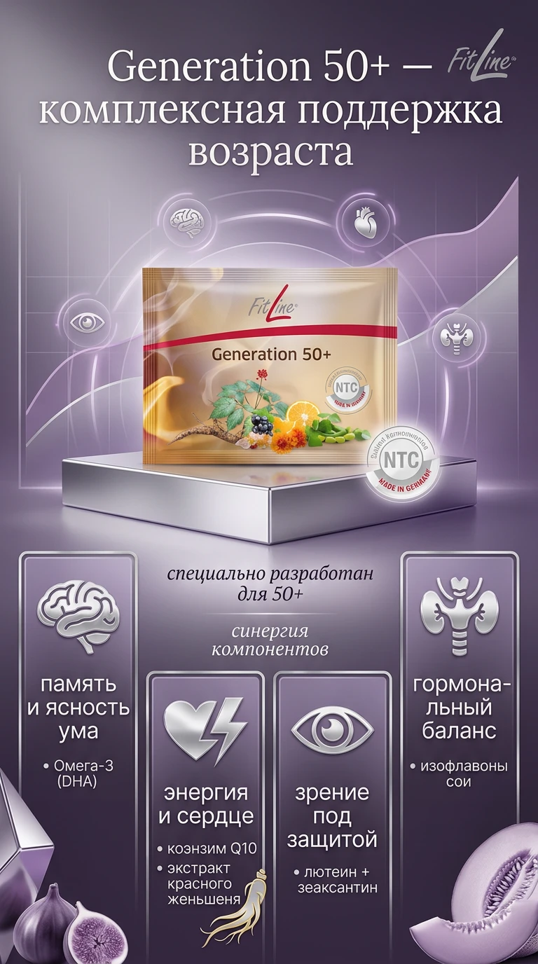 FitLine Generation 50+: почему после 50 организм требует особого подхода
