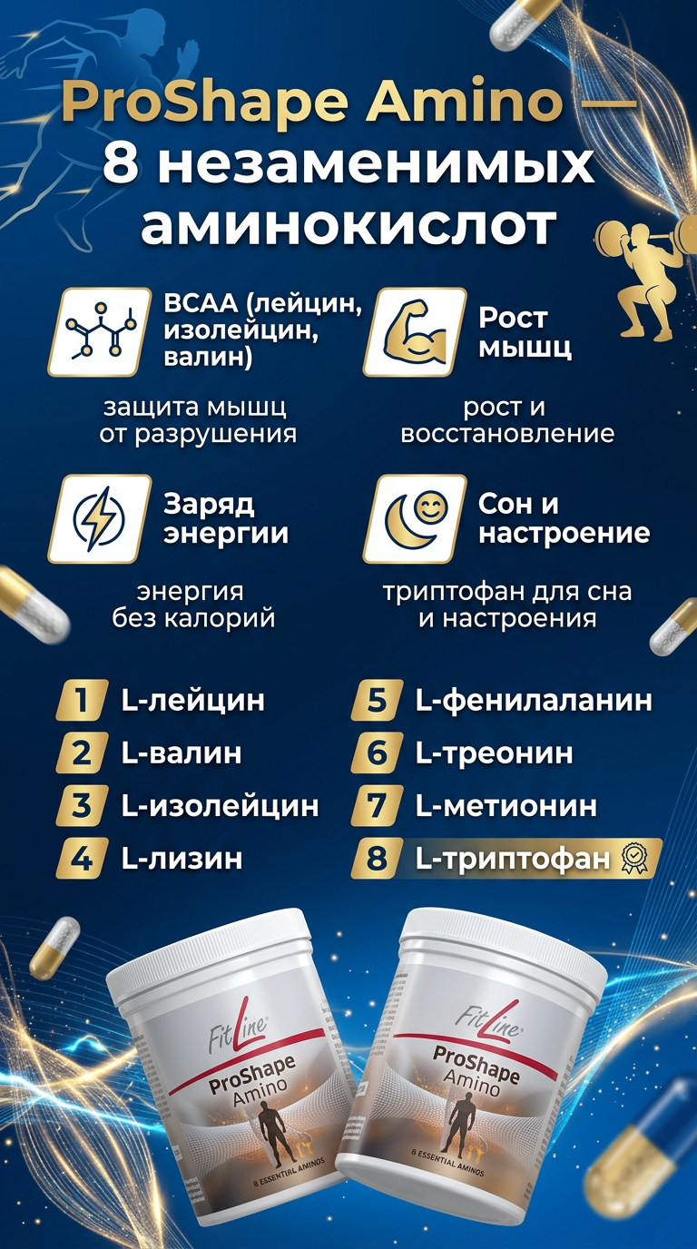 FitLine ProShape Amino: почему даже идеальное питание не даёт всех аминокислот