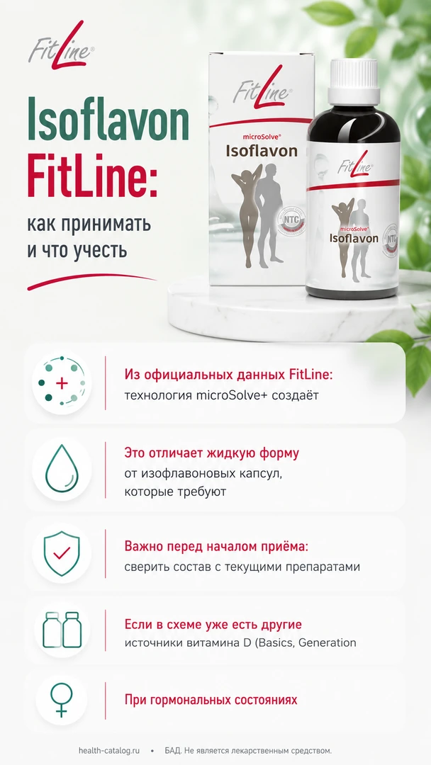 Isoflavon FitLine: как принимать и что учесть