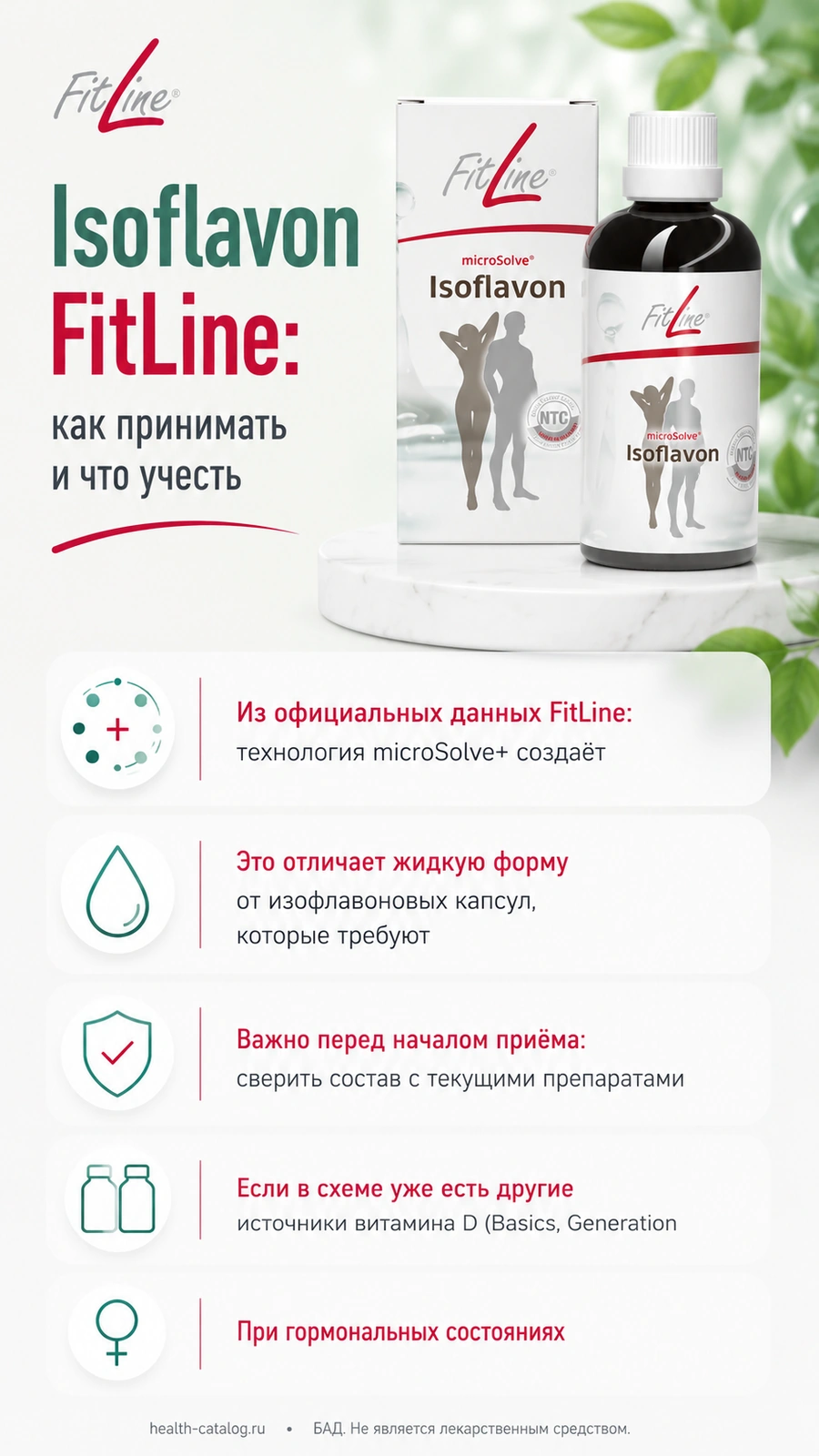 Isoflavon FitLine — изофлавоны из проростков сои и витамин D в жидкой форме microSolve+