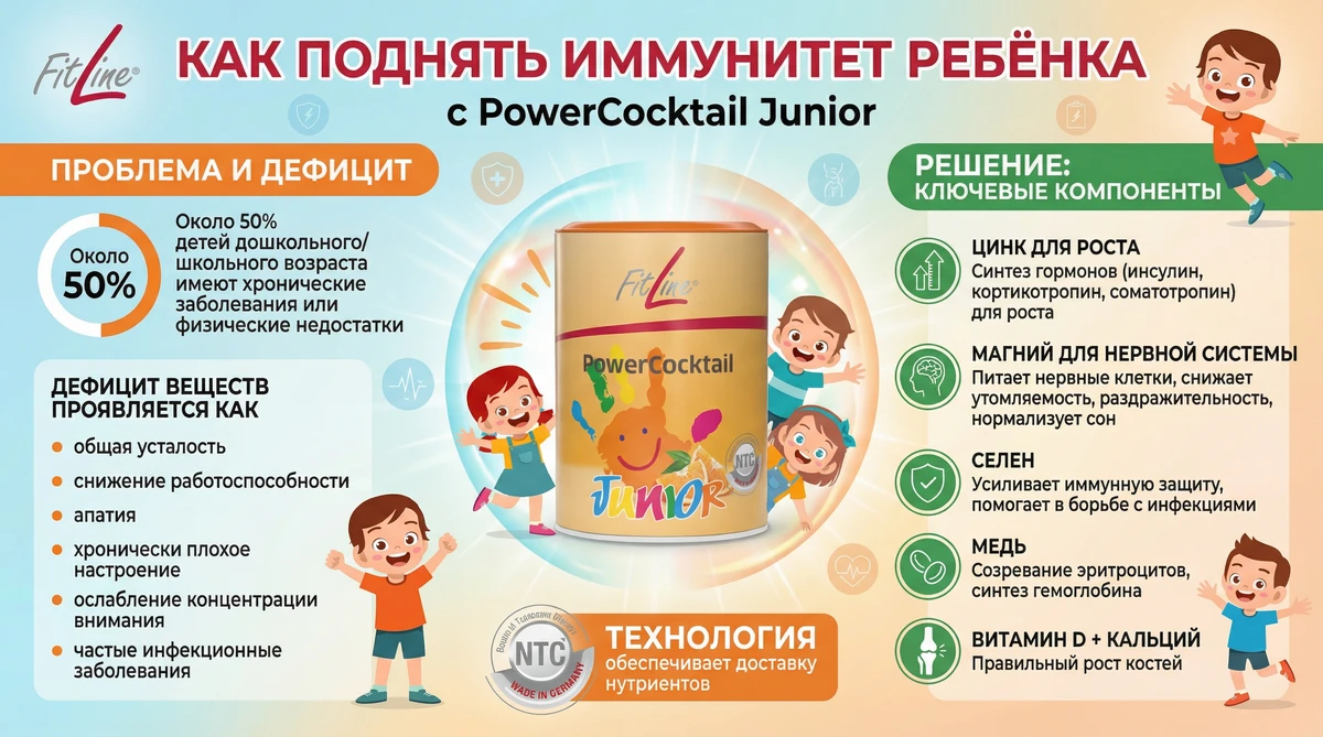 Junior зимой: как поднять иммунитет ребёнка