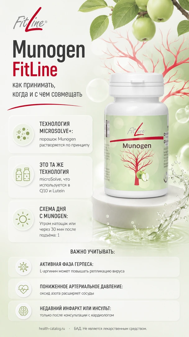 Munogen FitLine: как принимать, когда и с чем совмещать