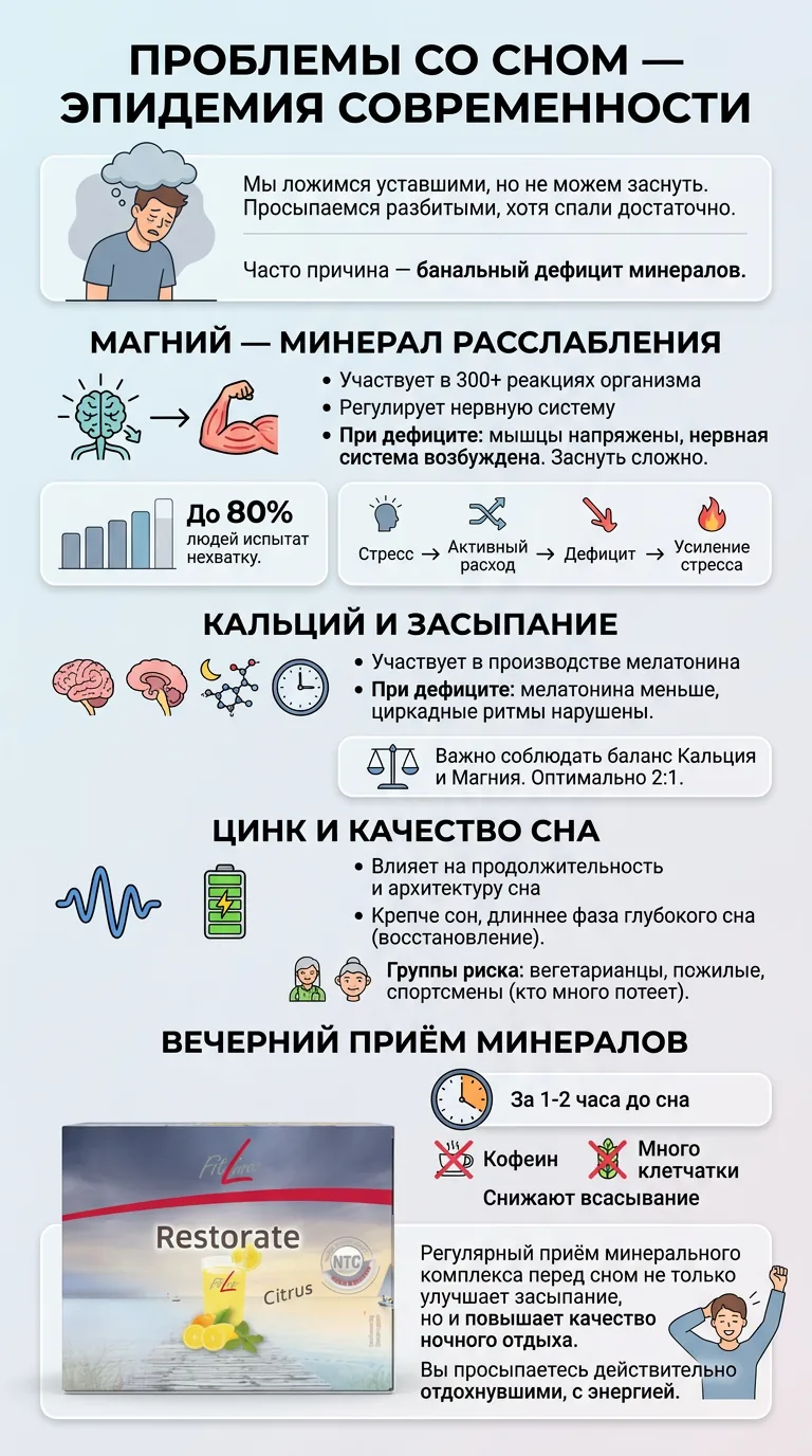 Restorate: минералы для глубокого сна и восстановления
