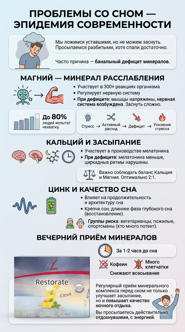 Restorate минералы для сна и восстановления