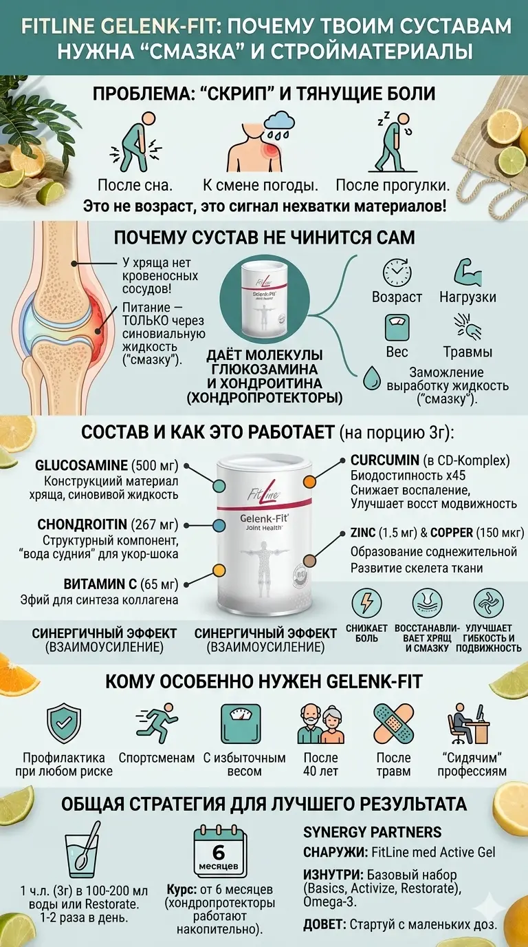 Суставы не молчат, когда им чего-то не хватает