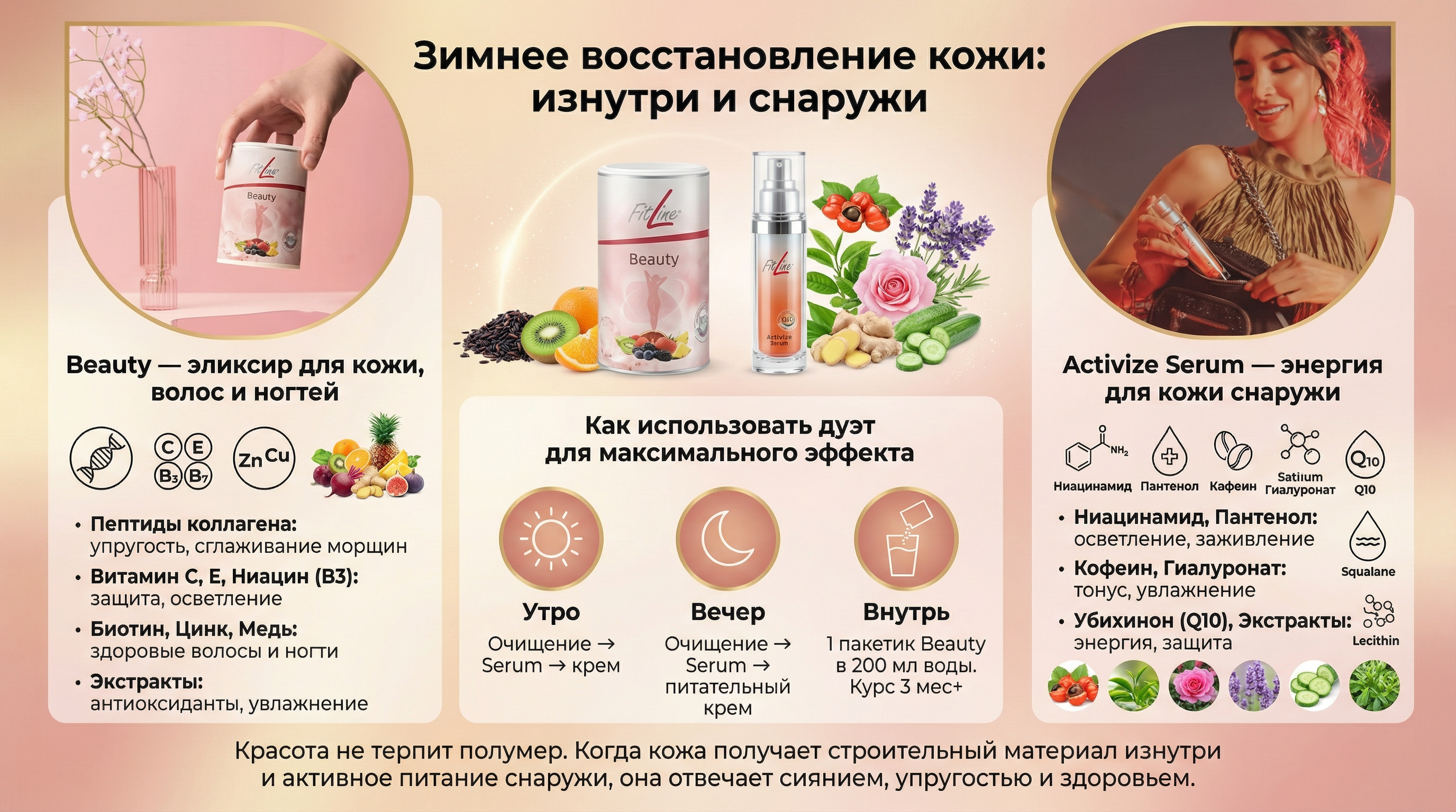 Зимнее восстановление кожи: изнутри и снаружи